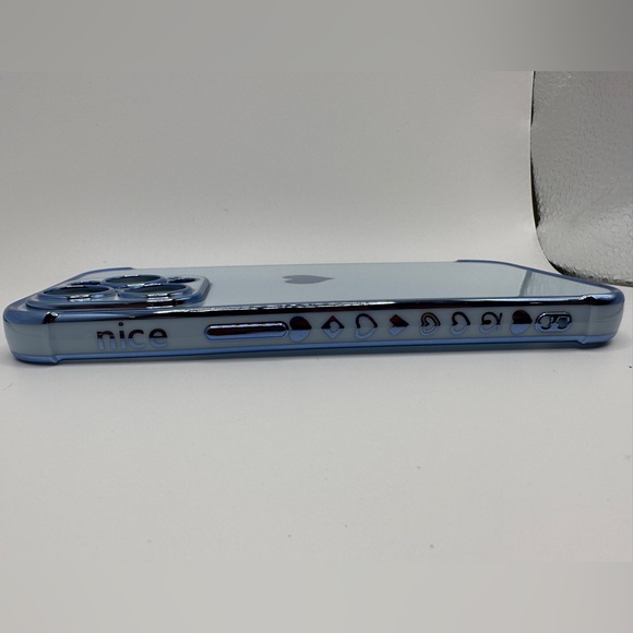 iPhone 14 Pro Case - Blue Heart w beaded wrist strap - Picture 4 of 8